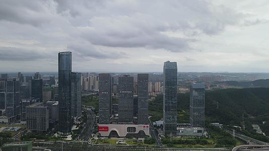 航拍广西南宁五象新区总部基地商务建筑群视频的预览图