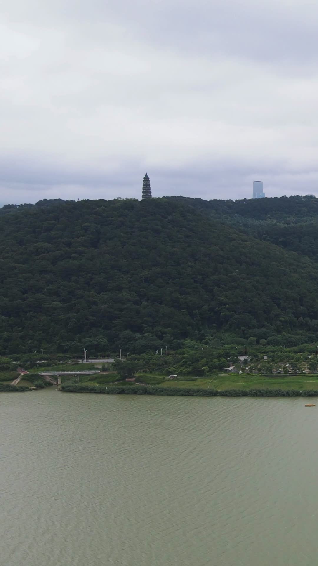 航拍南宁5A景区青秀山视频的预览图