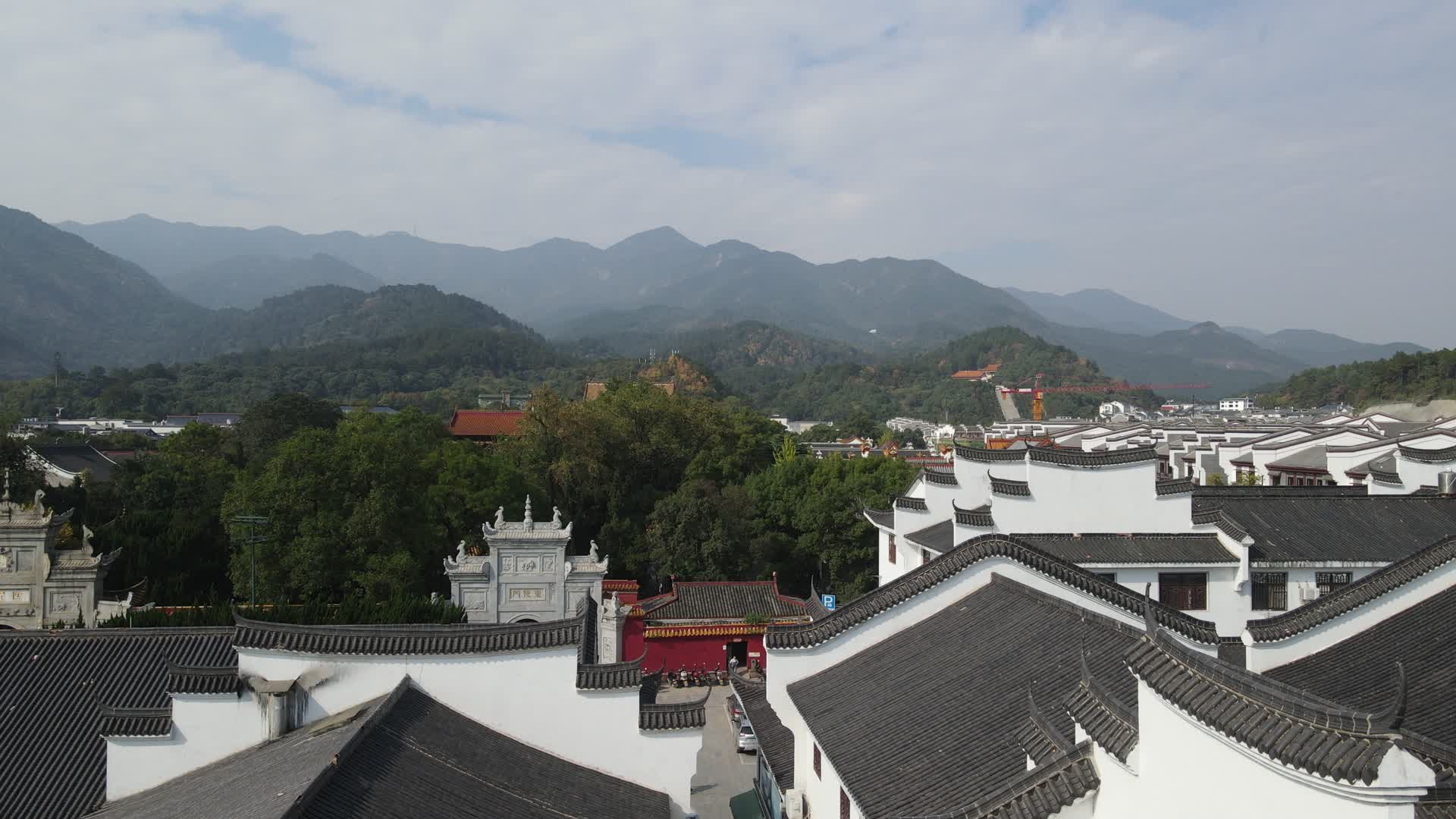 湖南南岳衡山南岳大庙航拍视频的预览图
