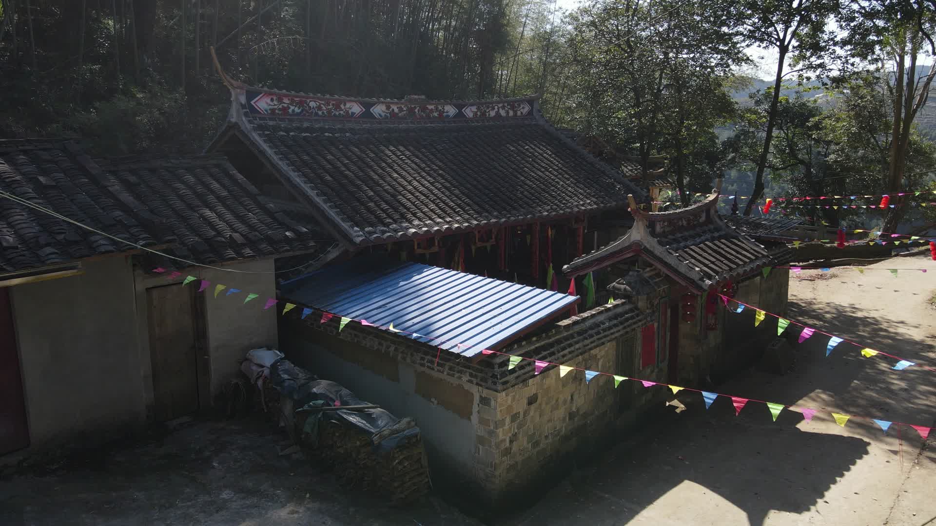 福建福安山村农村航拍视频的预览图