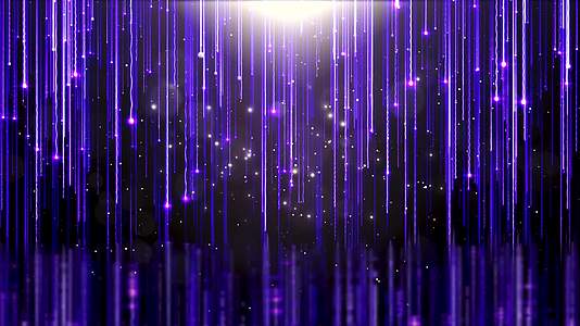 4K紫色粒子掉落炫光VJ夜店夜场婚礼庆典舞台背景视频的预览图