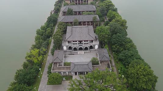 湖南衡阳东洲岛船山书院航拍视频的预览图