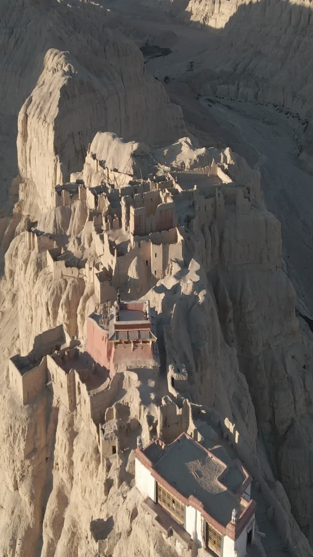 西藏古格王朝4k航拍竖拍视频的预览图