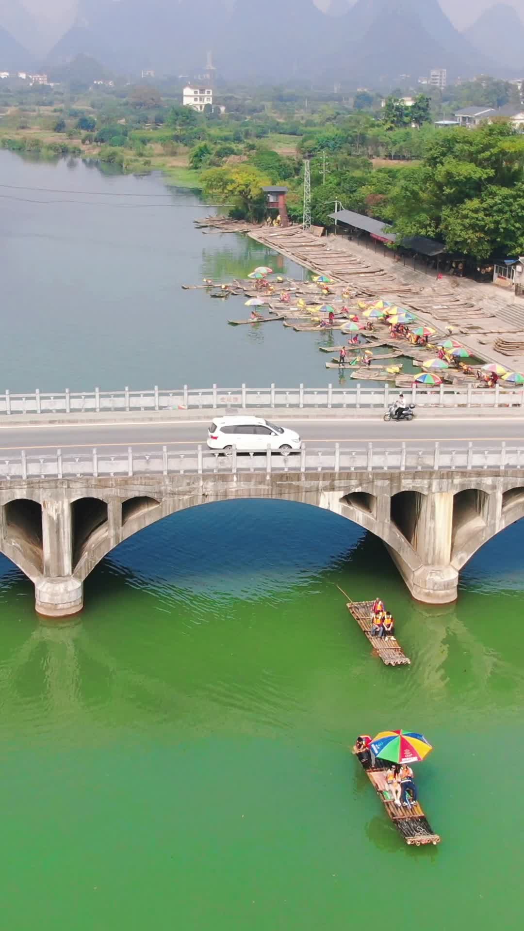 广西桂林遇龙河航拍视频的预览图