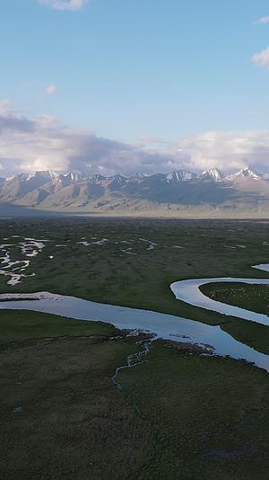 新疆巴音布鲁克自然风光4k航拍竖拍视频的预览图