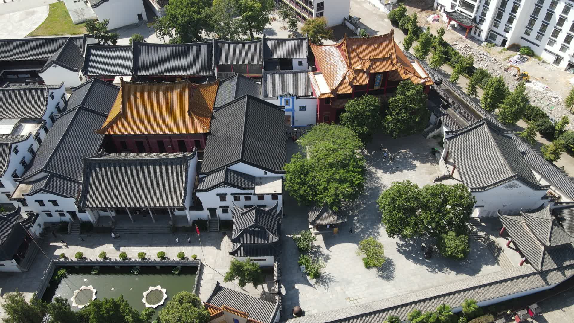 湖北武汉归元禅寺4A景区航拍视频的预览图