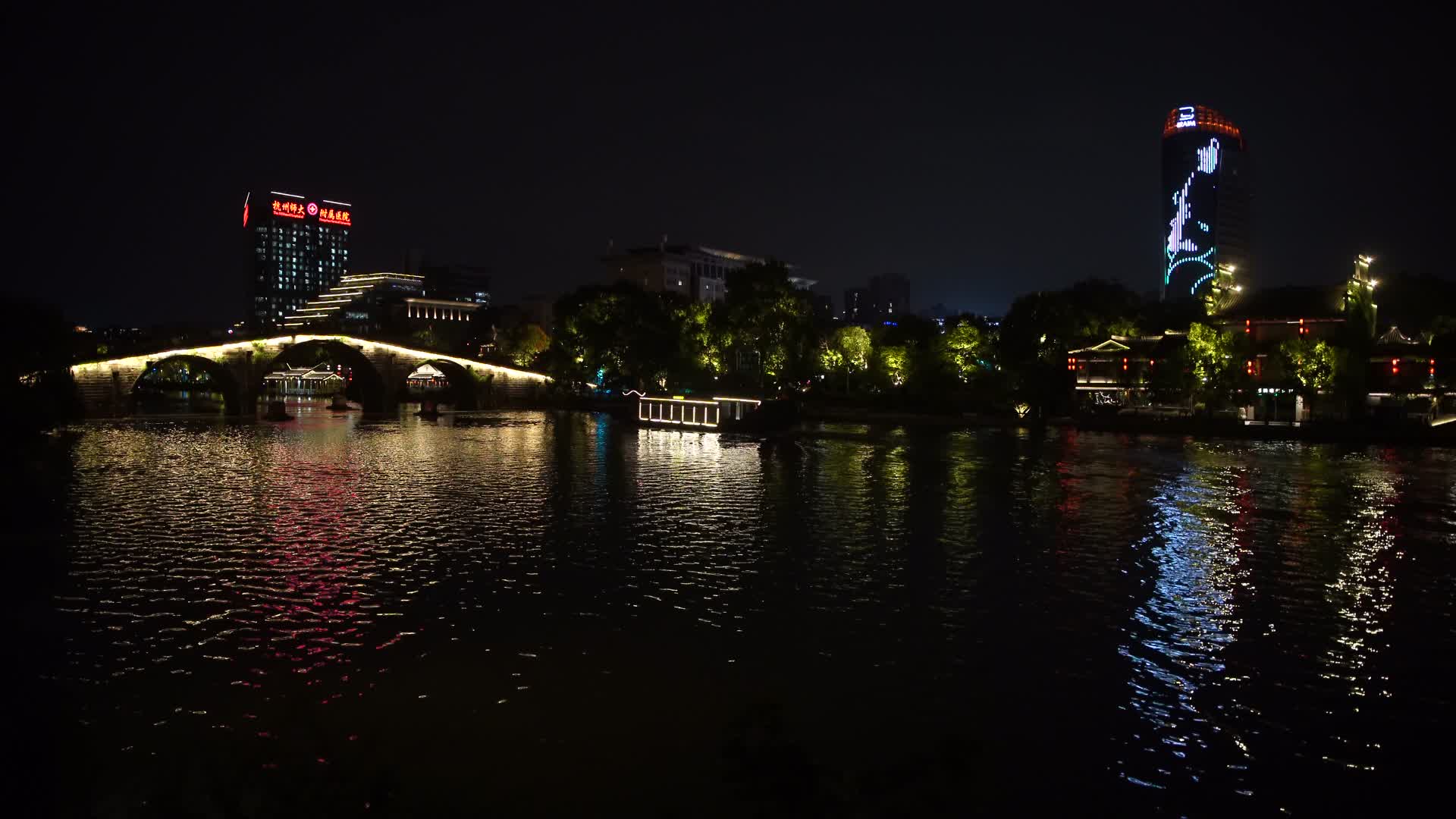 杭州京杭大运河风景视频视频的预览图