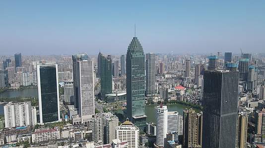 湖北武汉金融中心商务建筑航拍视频的预览图
