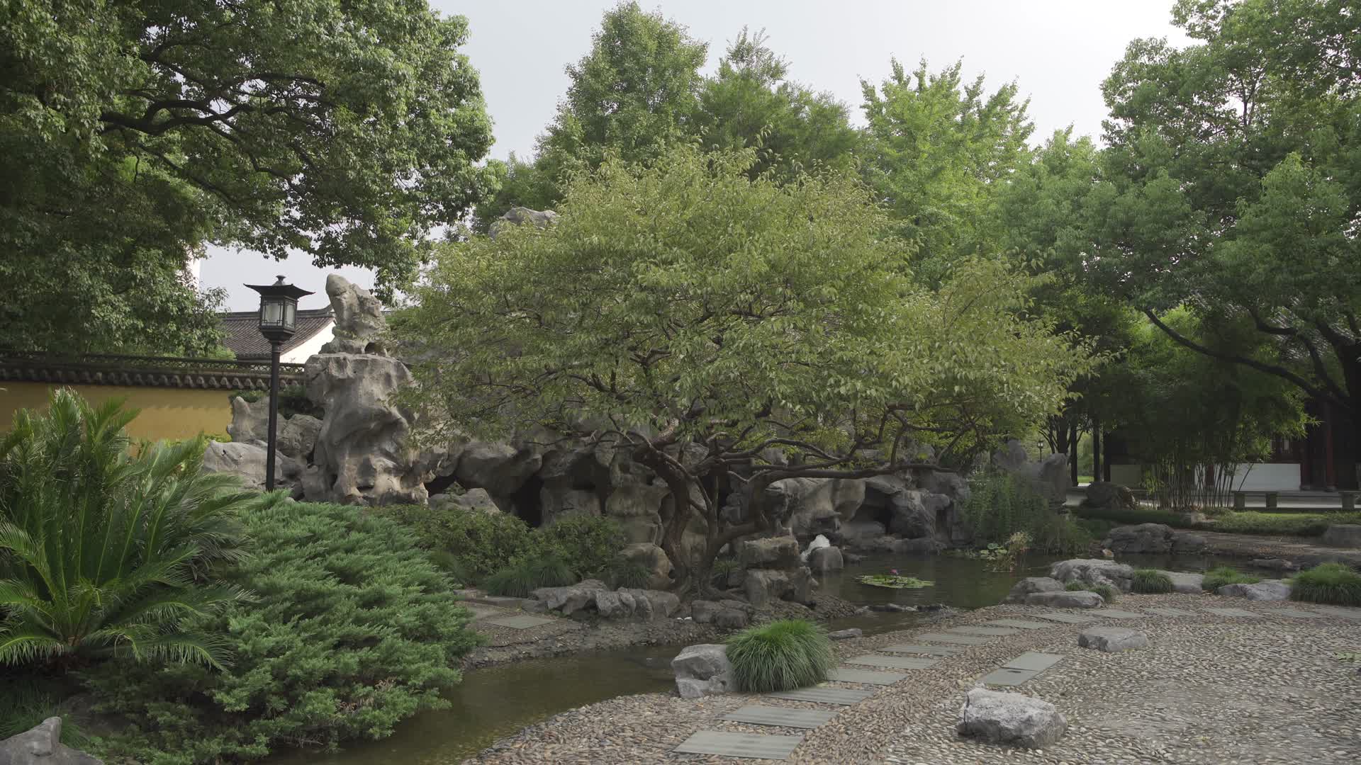 杭州萧山江寺公园4K视频视频的预览图