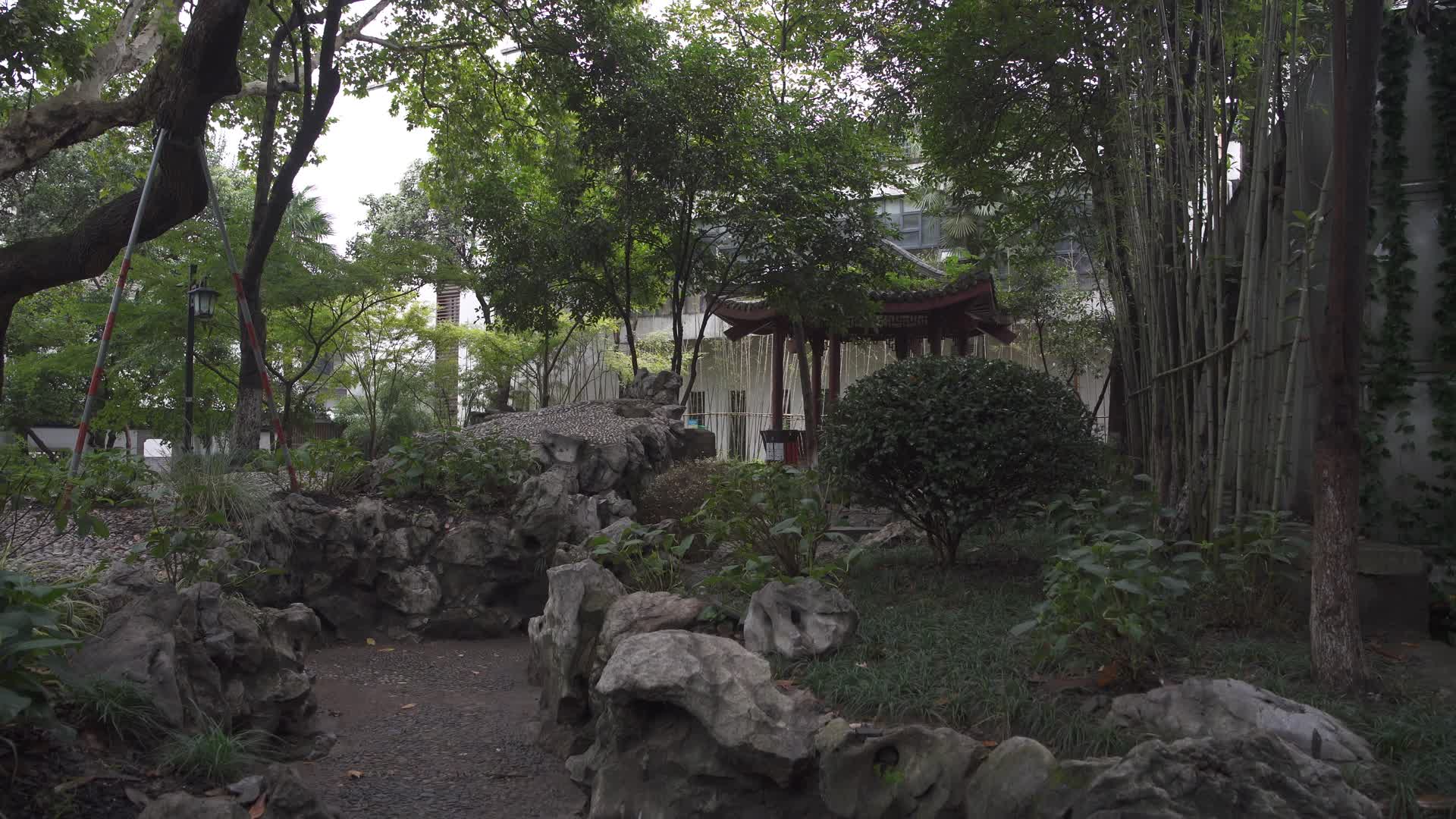 杭州小营巷小营公园4K视频视频的预览图