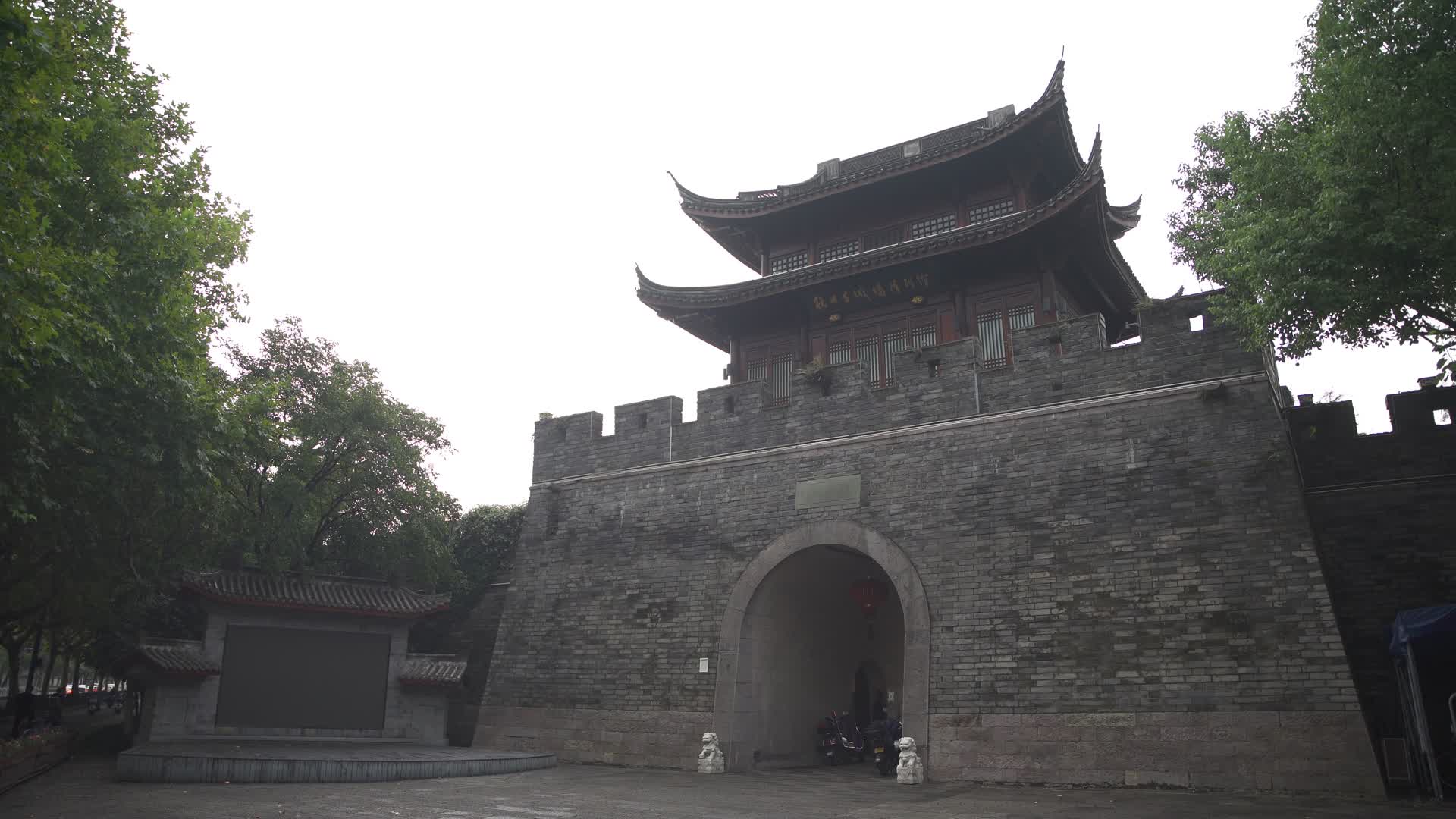 杭州古城墙陈列馆4K视频视频的预览图