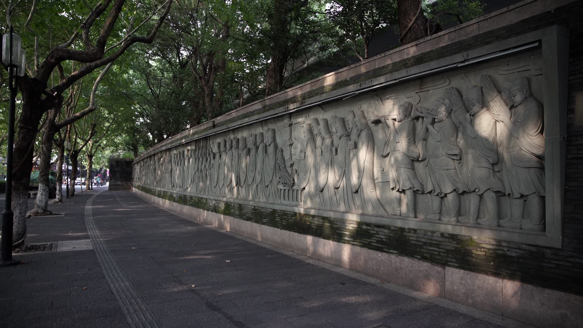 杭州吴山景区临安城遗址4K视频视频的预览图