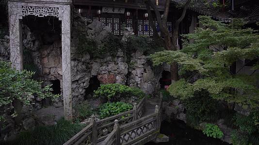 杭州江南园林胡雪岩故居建筑4K视频视频的预览图