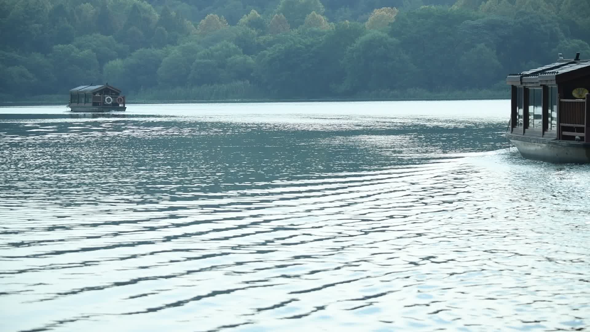 杭州西湖早晨风光视频视频的预览图