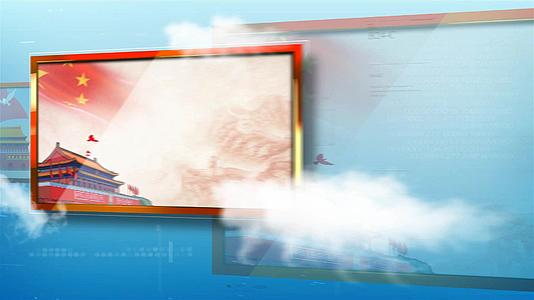 蓝天白云大气图文展示AE模板视频的预览图