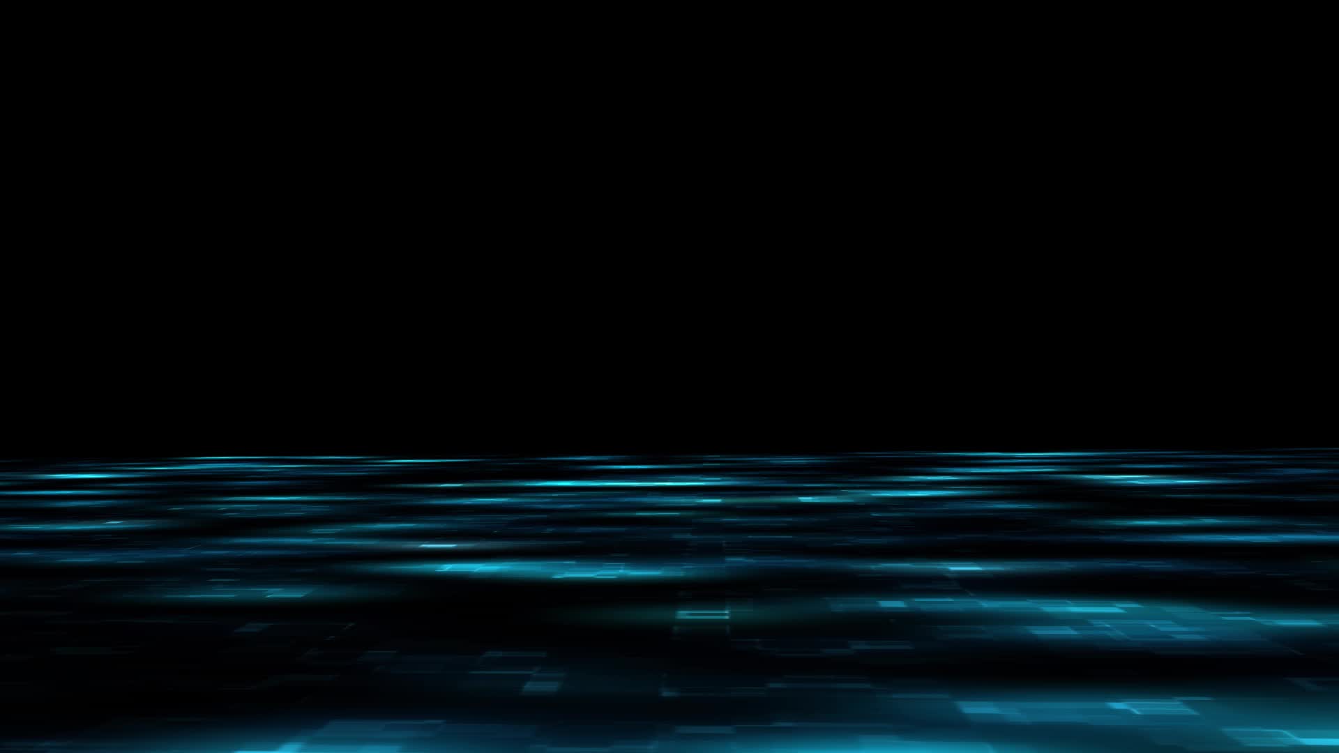 蓝色粒子海平面背景视频的预览图