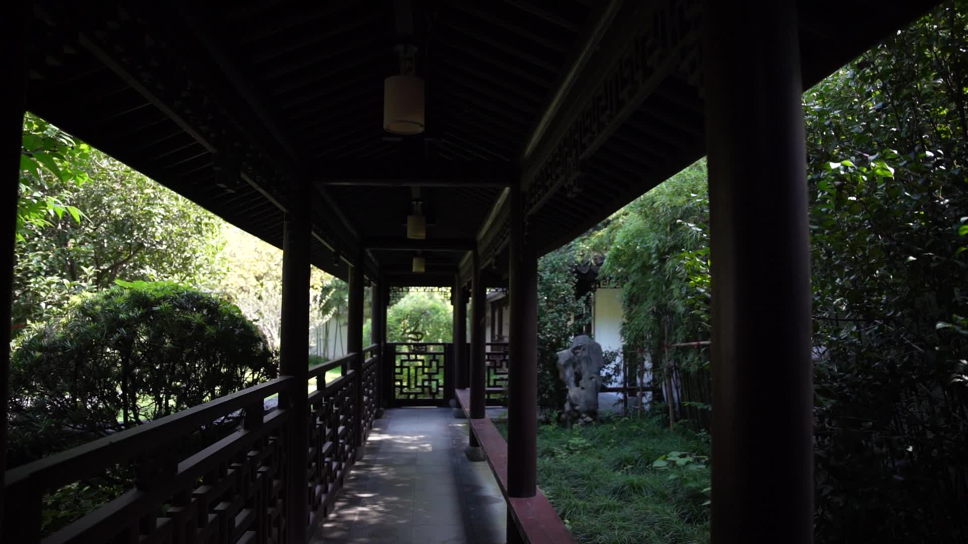 杭州西湖风景区文澜阁风景视频视频的预览图