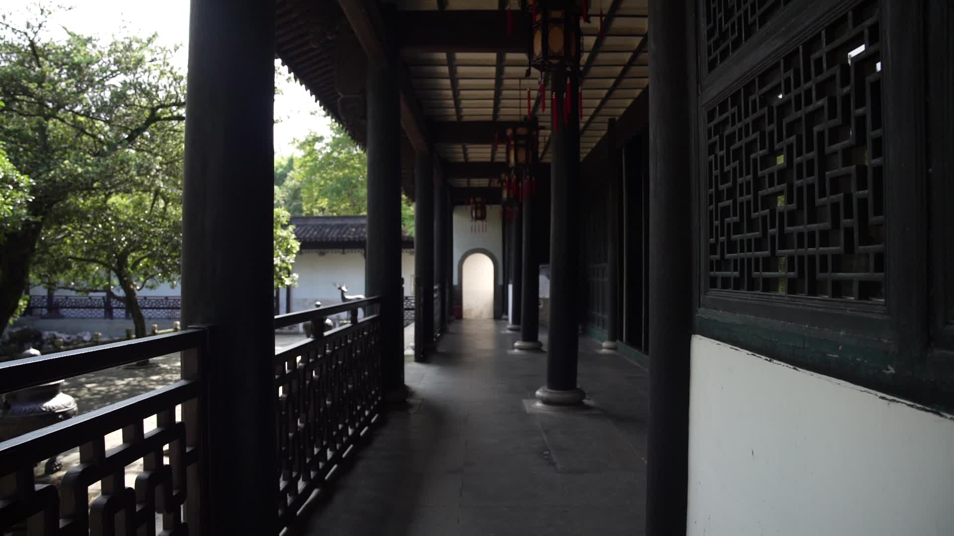 杭州西湖风景区文澜阁4K风景视频视频的预览图