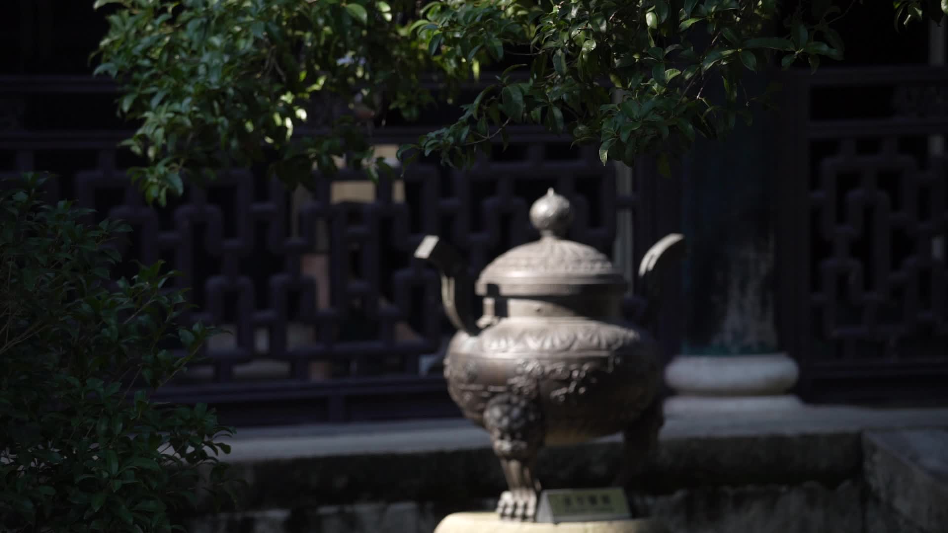 杭州西湖风景区文澜阁4K风景视频视频的预览图