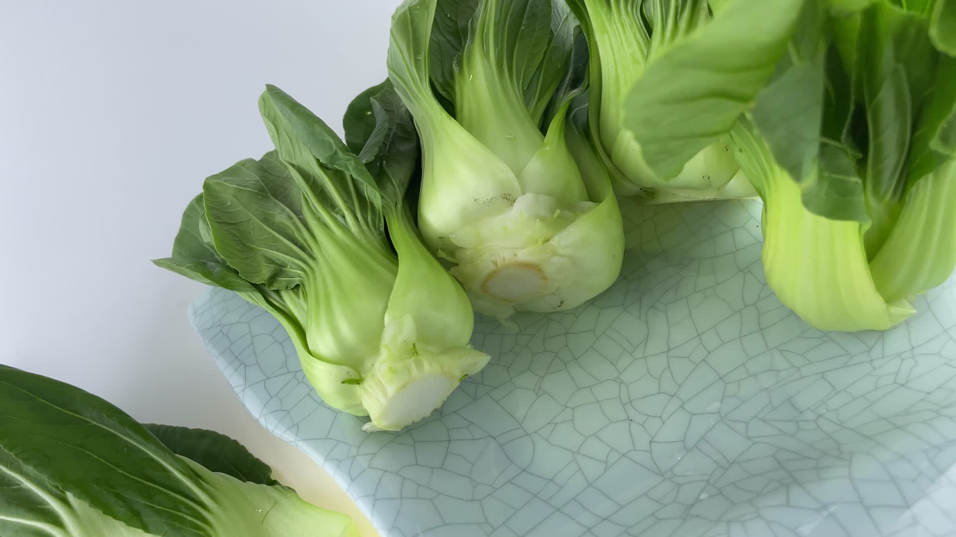 上海青蔬菜4K实拍视频视频的预览图