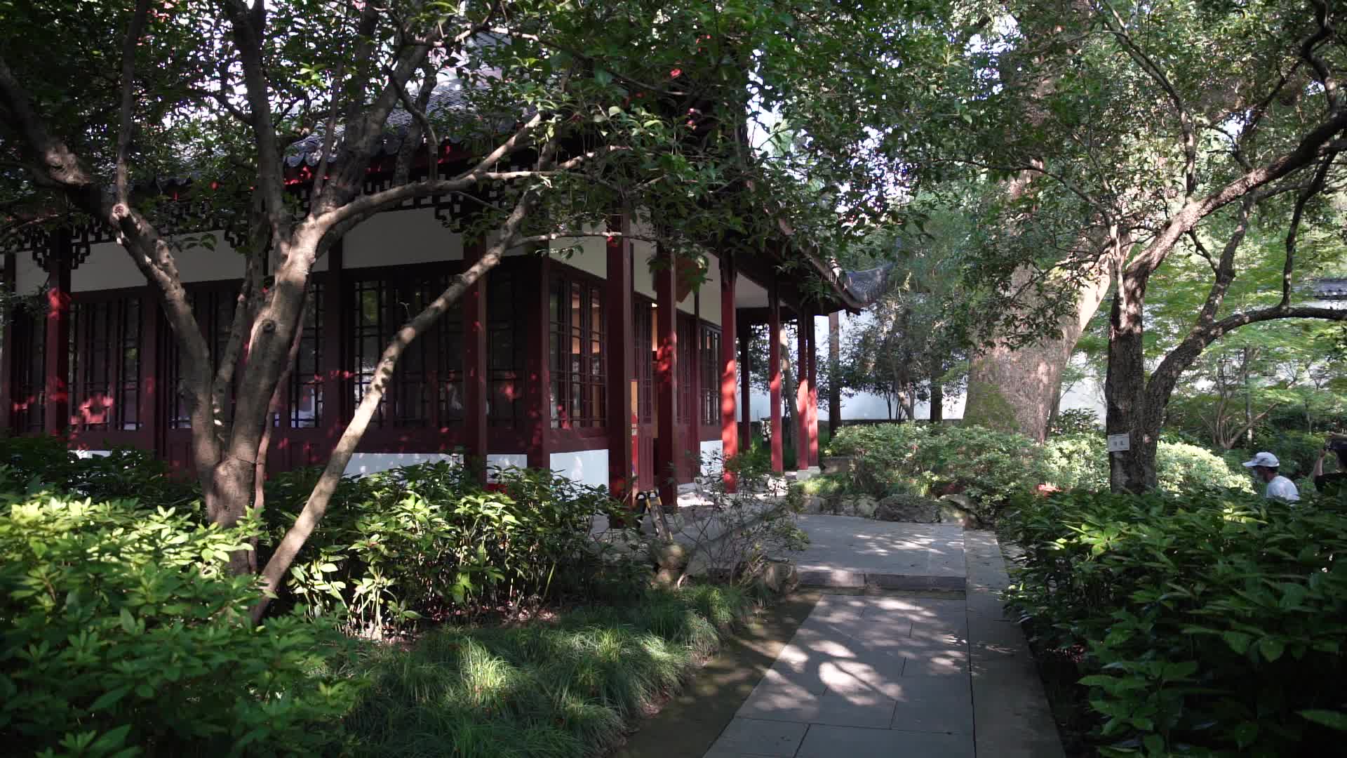 杭州西湖风景区岳王庙风景视频视频的预览图