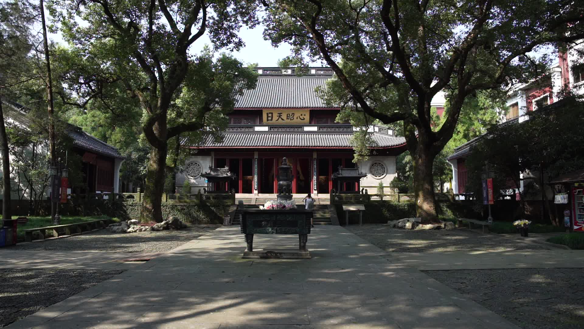 杭州西湖风景区岳王庙风景视频视频的预览图