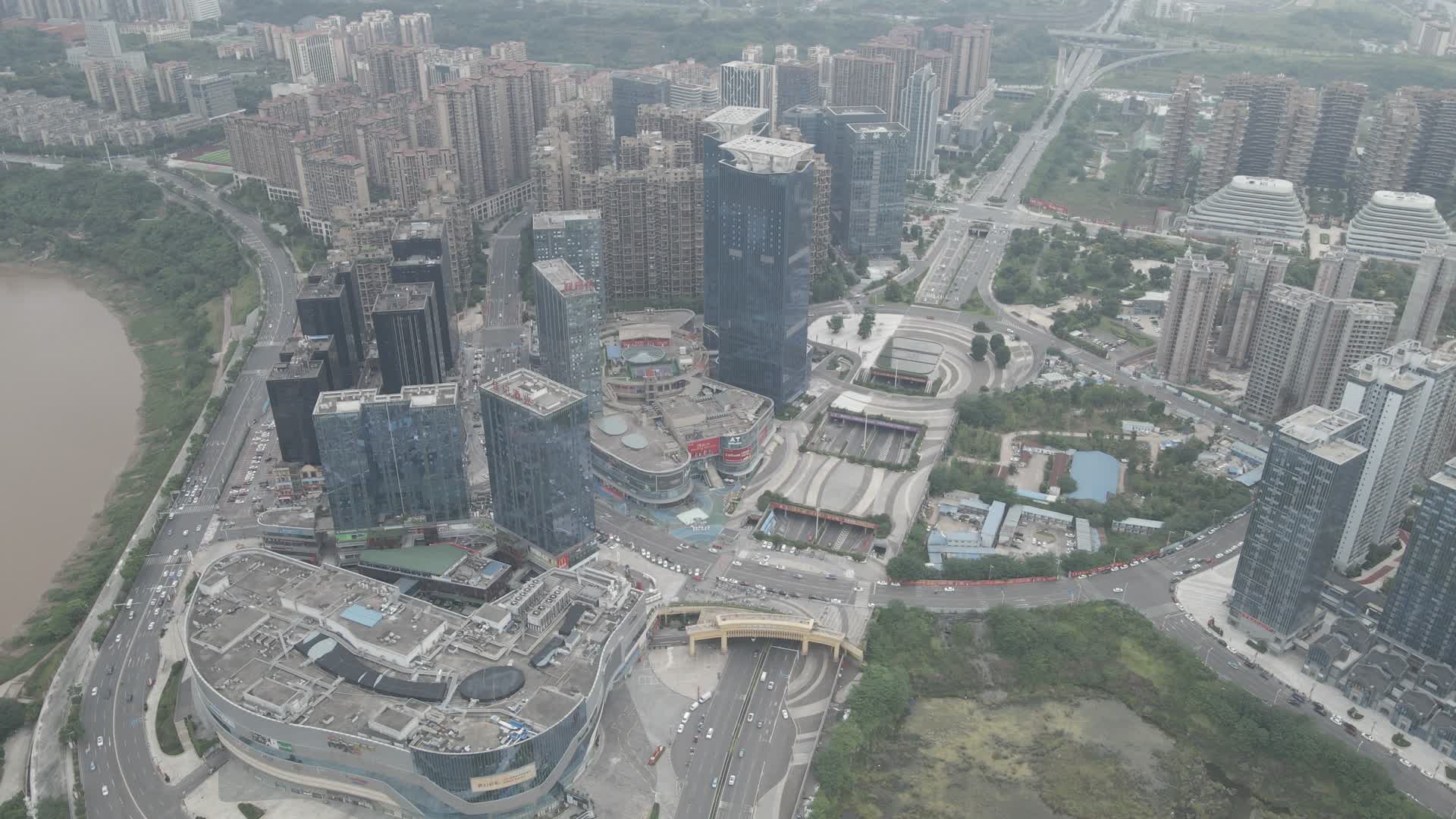 广州市南沙区城市航拍实景视频的预览图