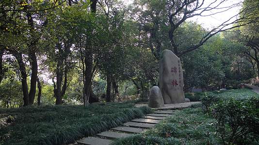 杭州吴山景区浙江公安英烈纪念碑碑林4K视频视频的预览图