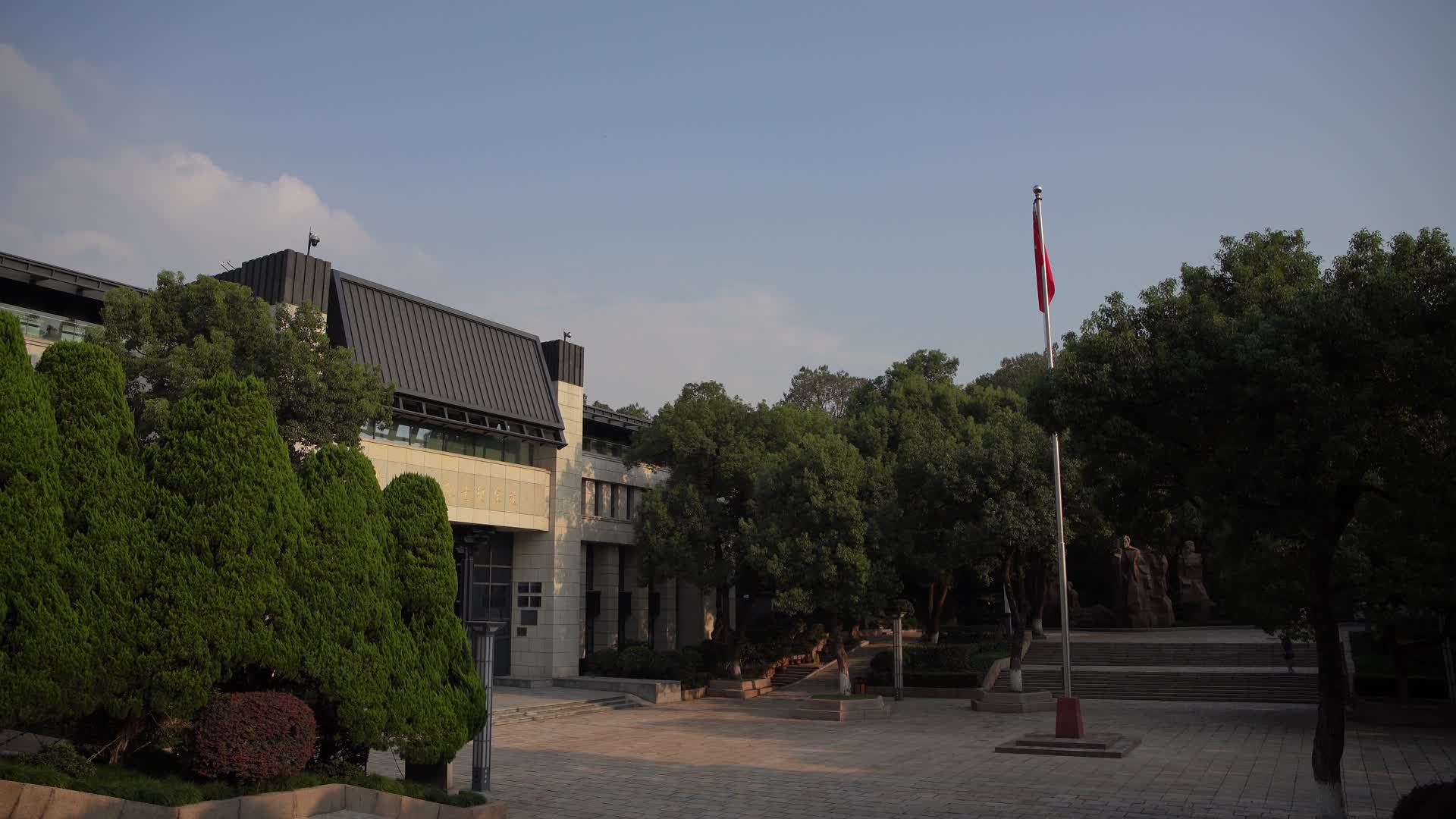 杭州吴山景区革命烈士纪念馆4K风景视频视频的预览图