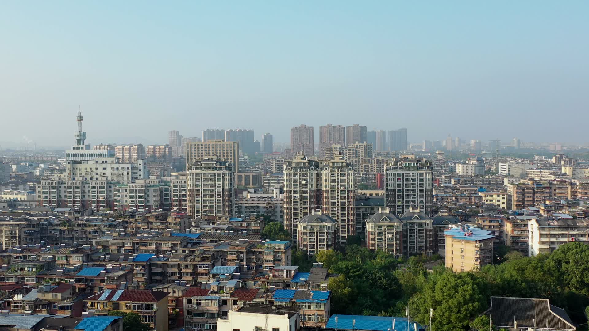 安徽安庆市城市风光视频的预览图
