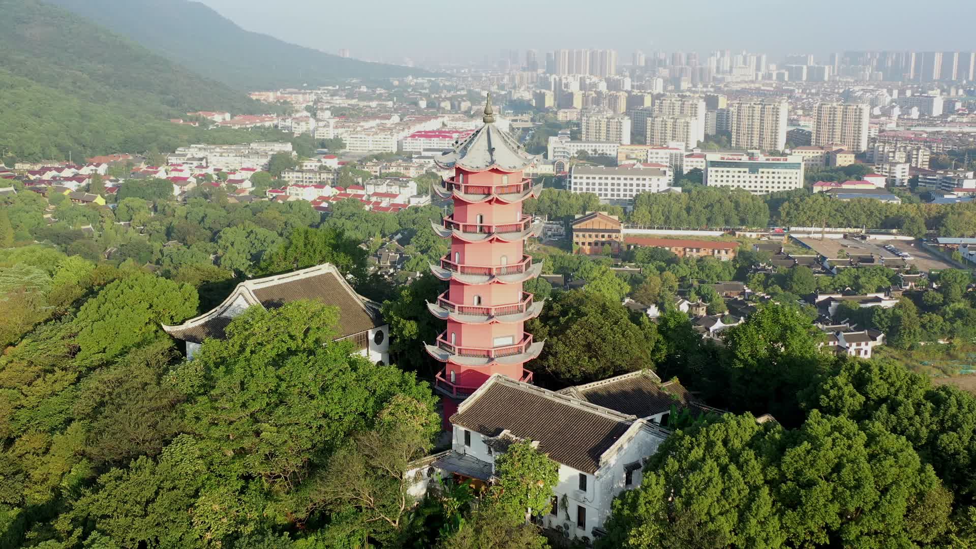 江苏无锡锡惠公园龙光塔视频的预览图