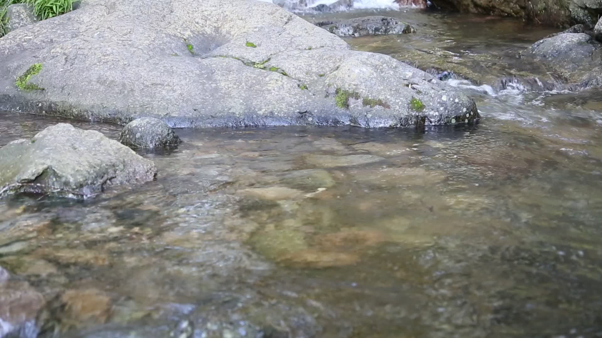 山泉小溪河流视频的预览图