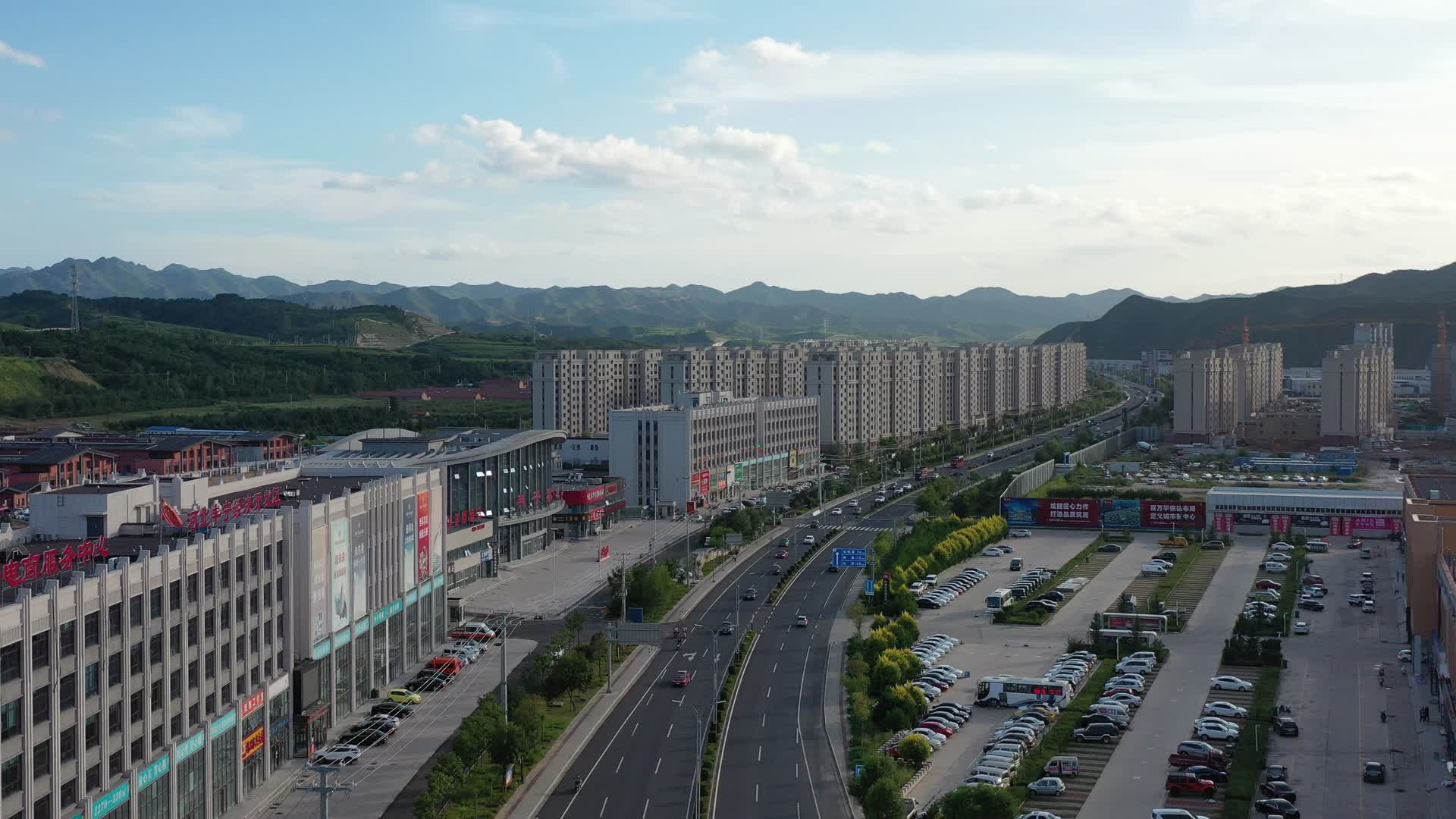 航拍丰宁县城开发区建设视频的预览图