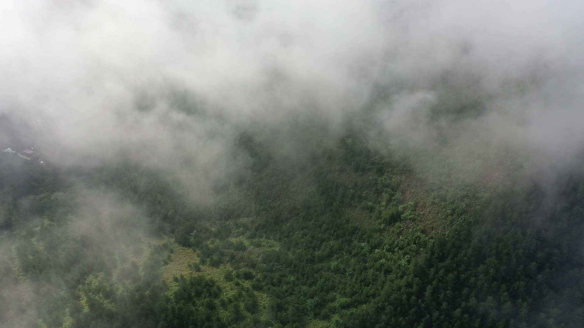 航拍森林高山新农村视频的预览图