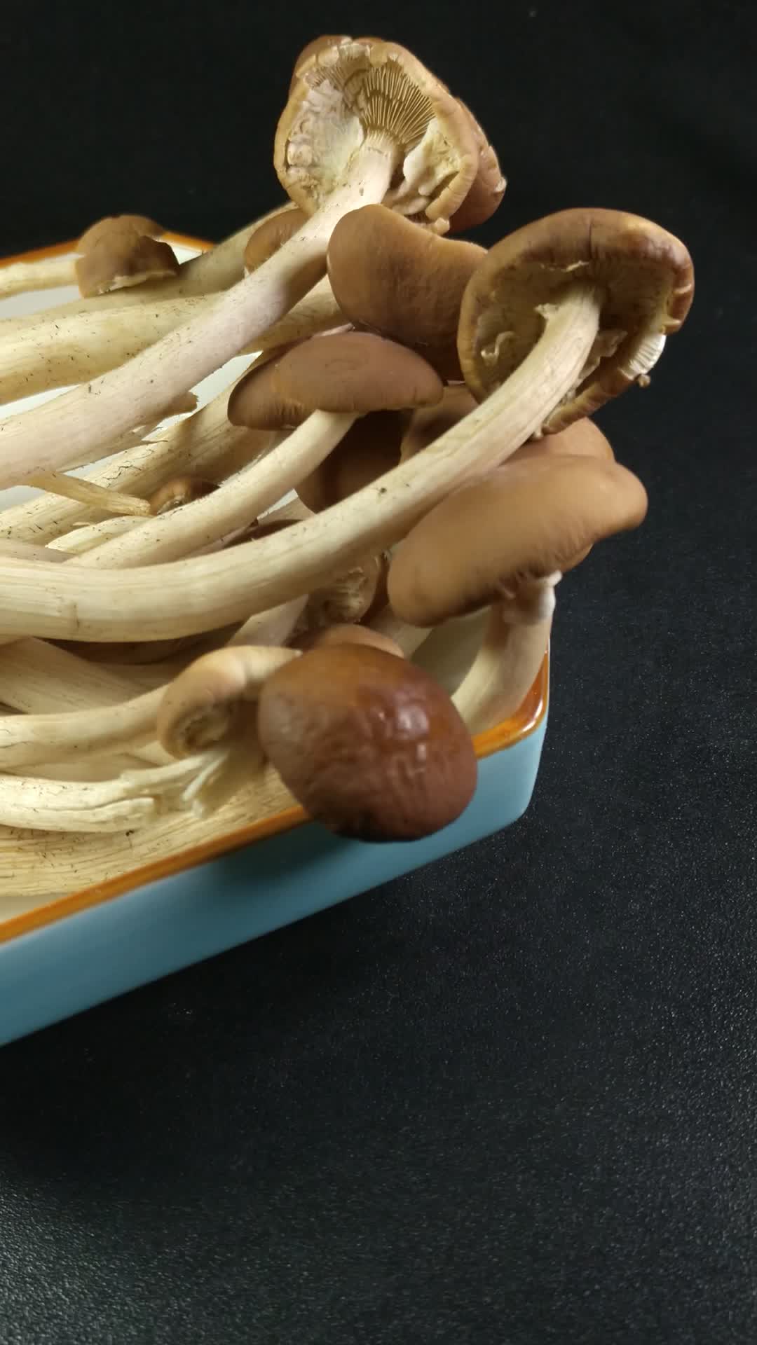 茶树菇蘑菇4K实拍视频视频的预览图