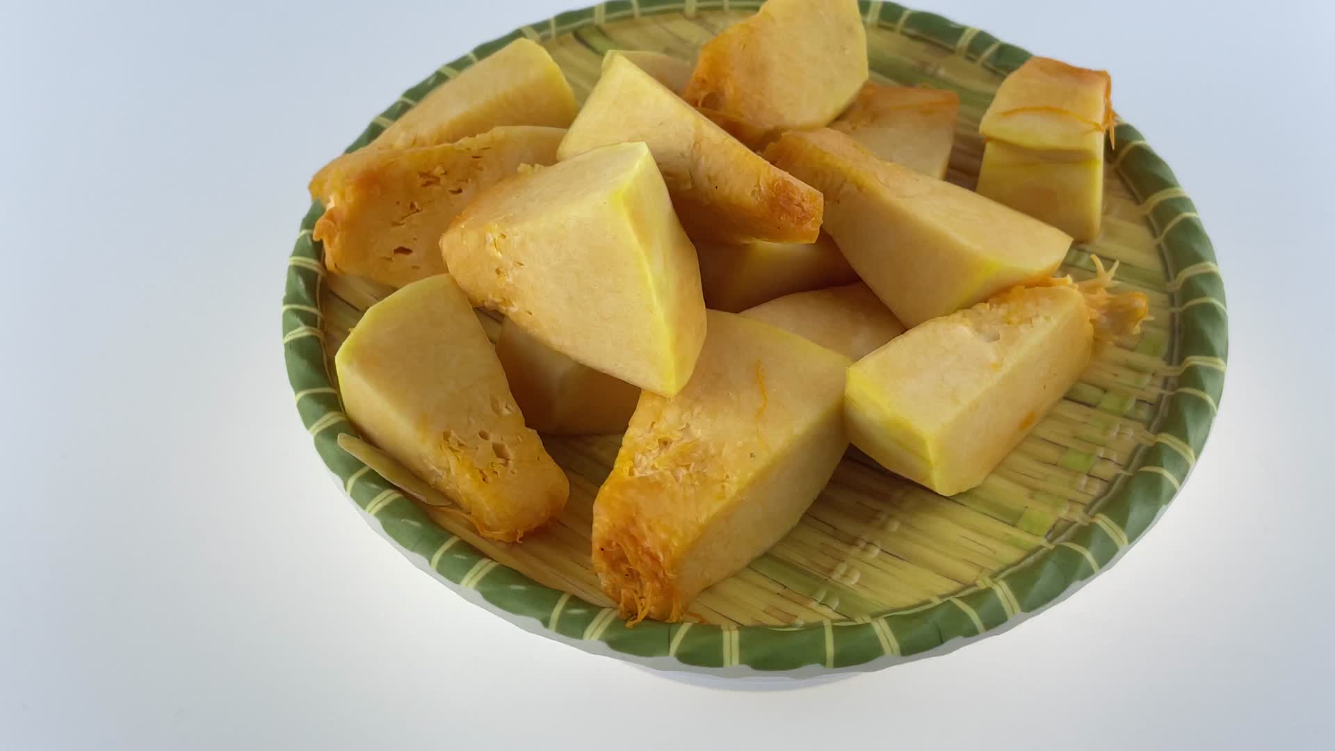 美味南瓜块4K实拍视频视频的预览图