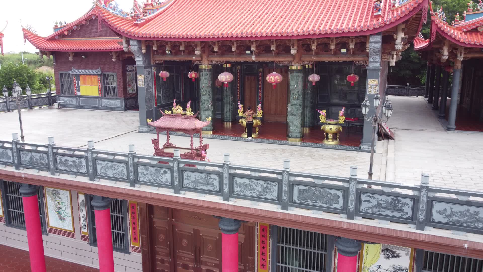 航拍福建省重兴社寺风景4K实拍视频视频的预览图