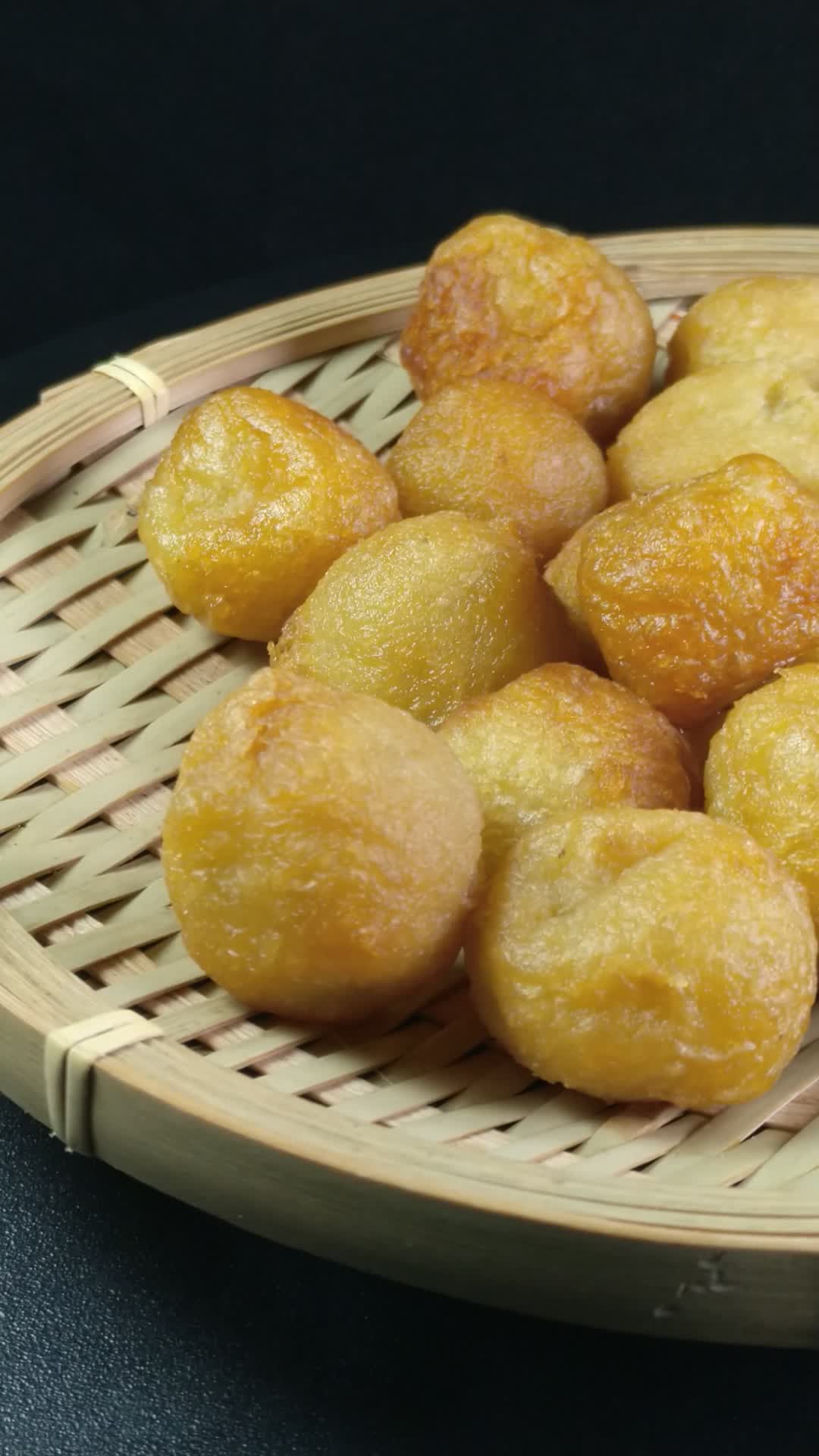 苕丸子美食食材4K实拍视频视频的预览图