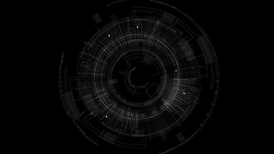科技圆环圆圈视频的预览图