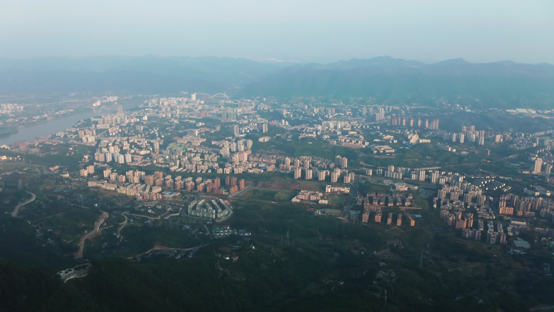 重庆渝北区城市建筑风景视频的预览图