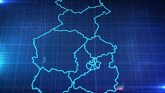 中国省份地图沈阳市地图辐射定位AE模板2视频的预览图