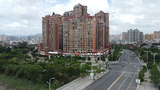 航拍莆田市延宁小区高楼群4K实拍视频视频的预览图
