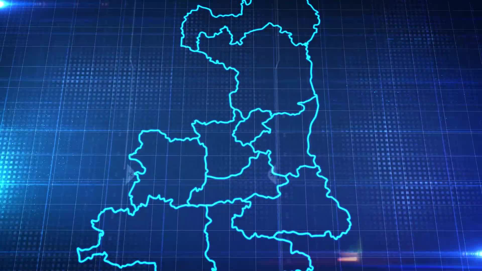 中国省份地图陕西省地图辐射定位AE模板1视频的预览图