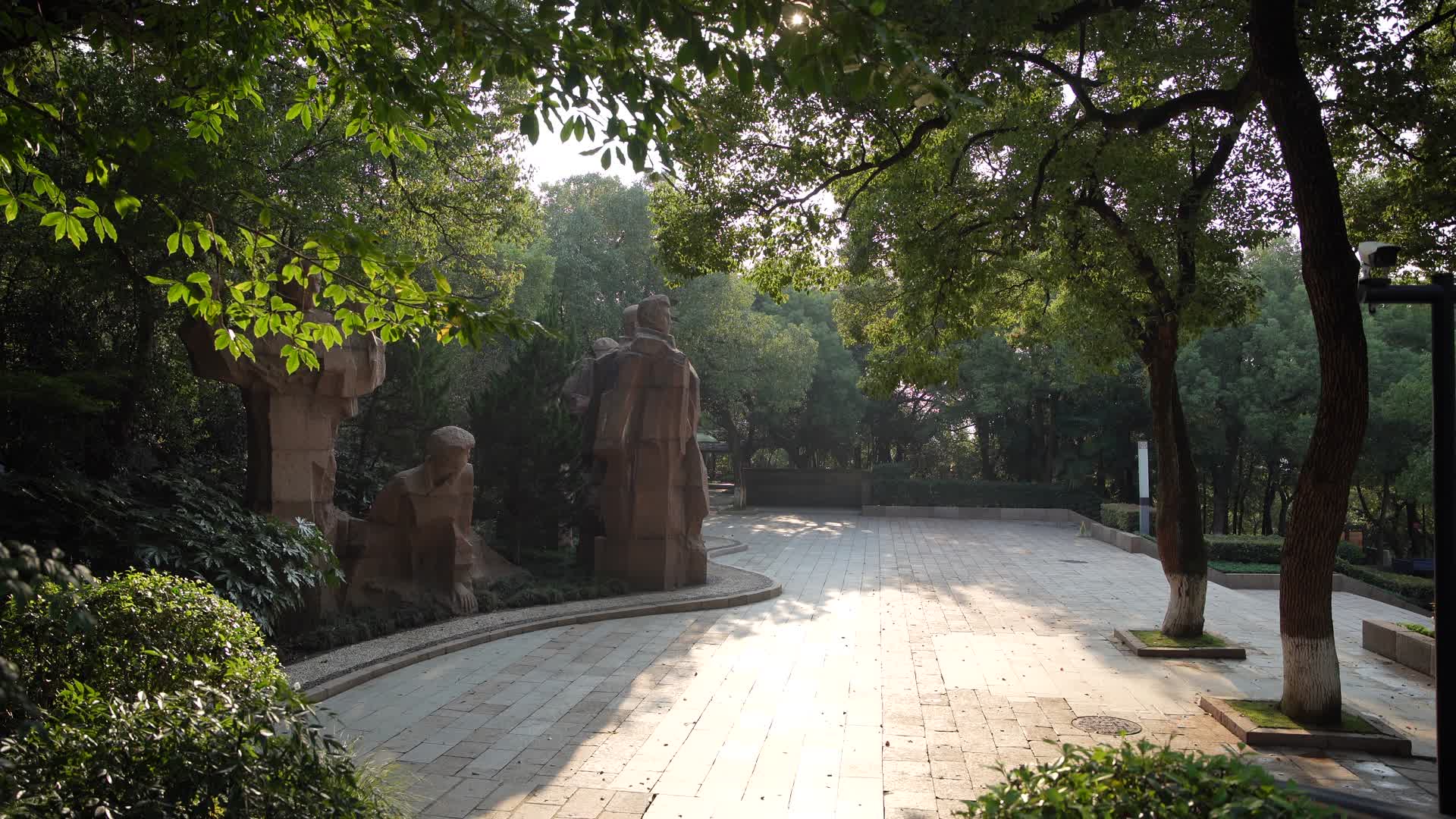 杭州吴山景区浙江革命烈士纪念馆4K风景视频视频的预览图