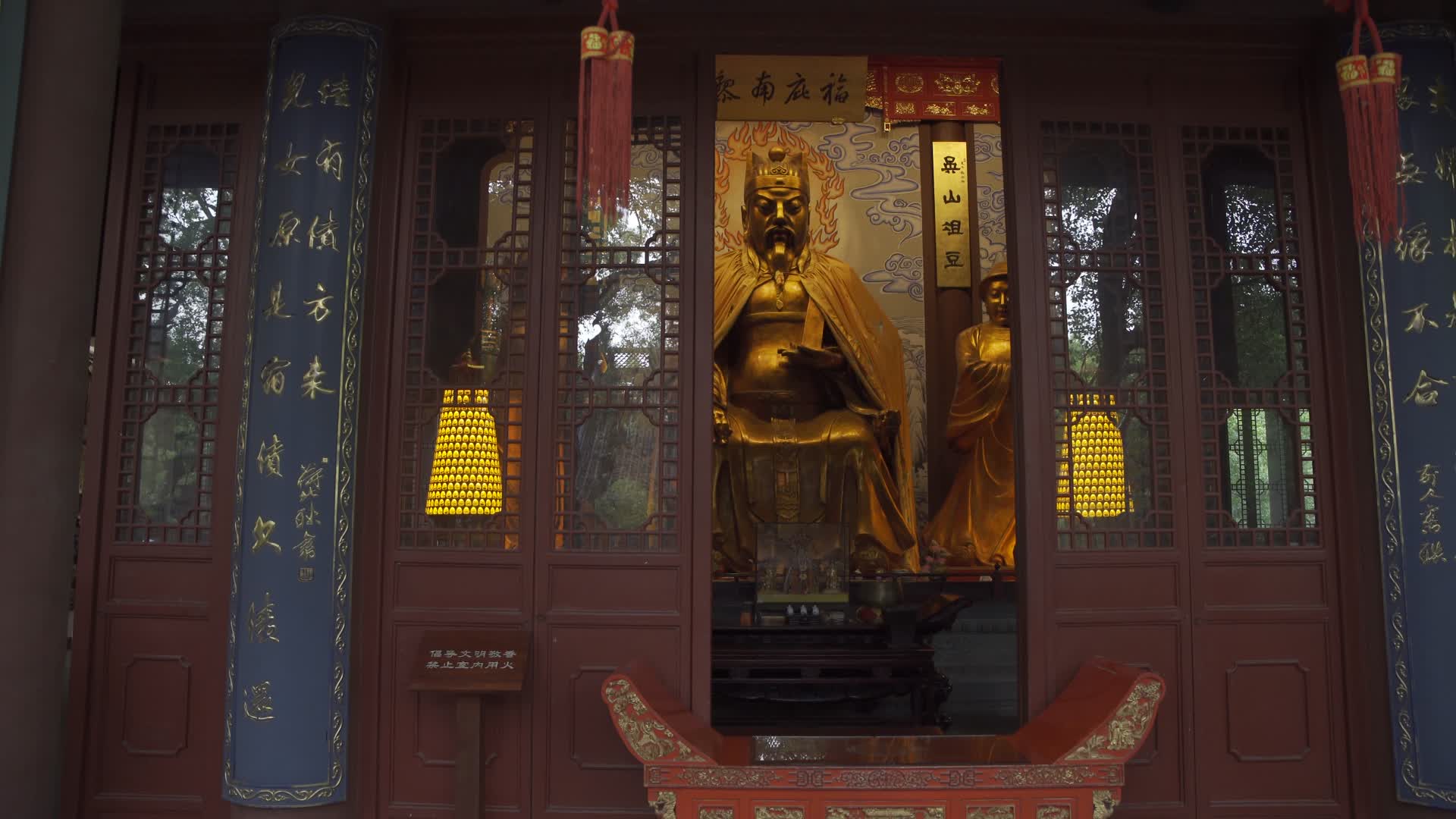 杭州吴山景区城隍阁景区4K风景视频视频的预览图