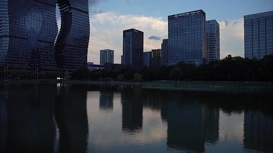 杭州君印酒店网红景点4K风景视频视频的预览图