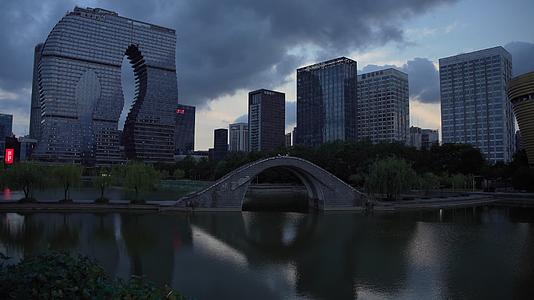 杭州君印酒店网红景点4K视频视频的预览图
