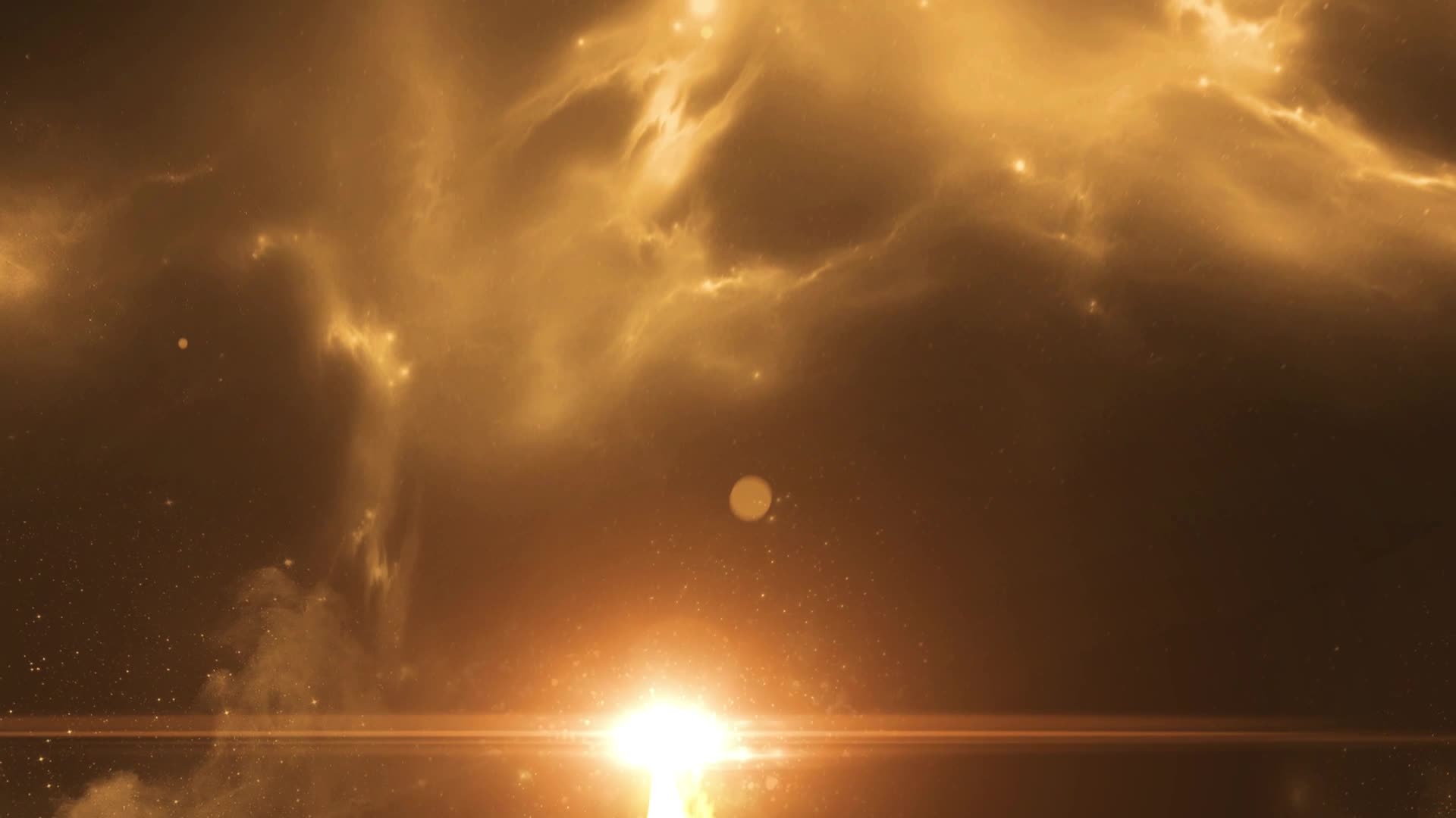 2022光线穿梭年会金色粒子图文动画AE模板视频的预览图