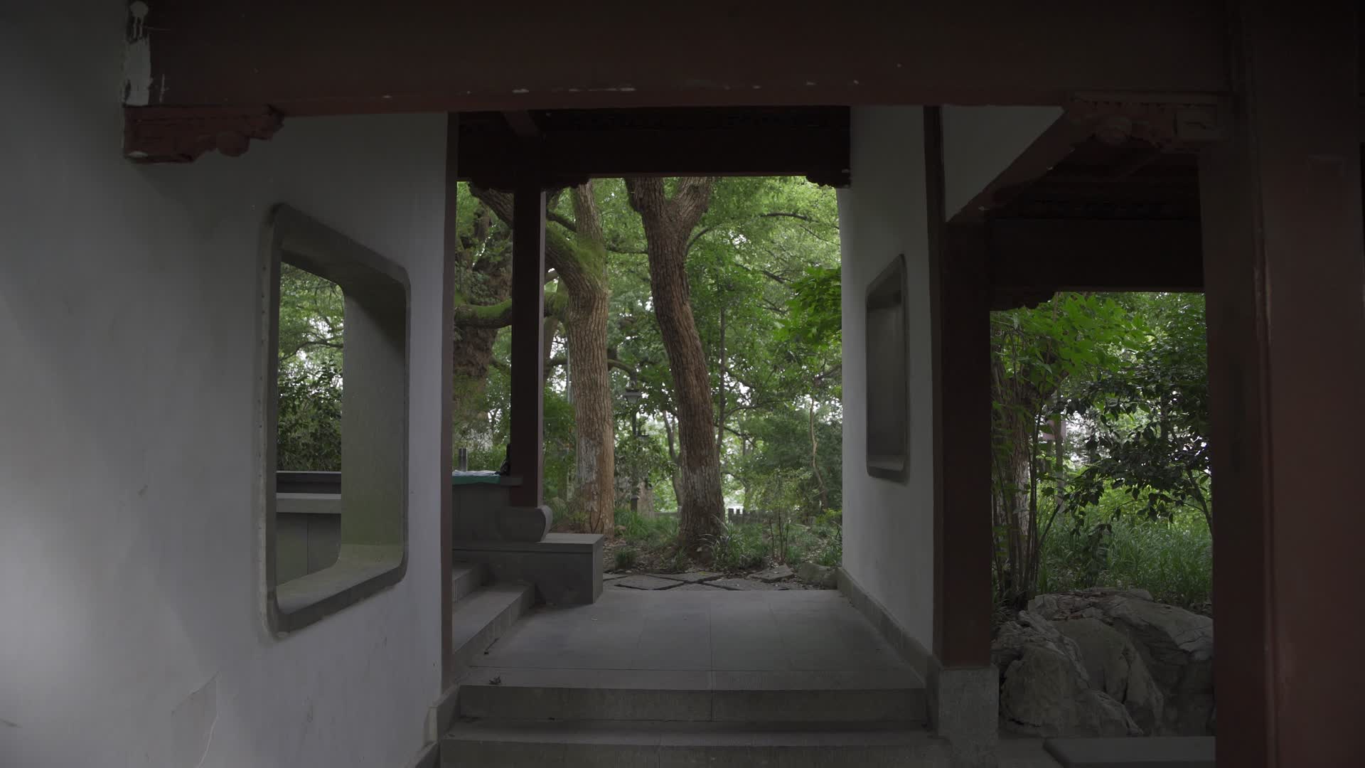 杭州吴山景区有美堂遗址4K视频视频的预览图