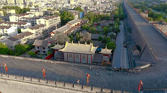 西安城墙广仁寺视频的预览图